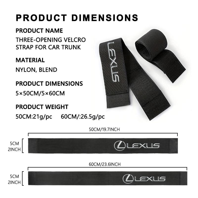 For Lexus Car Trunk Organizer Elastic Fixing Strap Storage Bracket Velcro Strip Auto Accessories RX350 IS250 IS200 GS300 LX570
