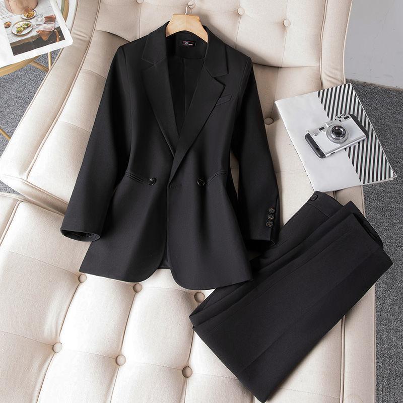 Повседневный пиджак женский осенний деловой костюм модный верх с разрезом сзади