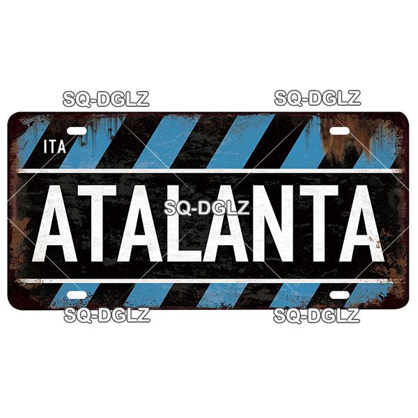 [SQ-DGLZ] Итальянский городской номерной знак, металлический знак, винтажная табличка, жестяная вывеска, настенный декор, декор для бара, плакат с флагом DULIN/ROMA/MILAN