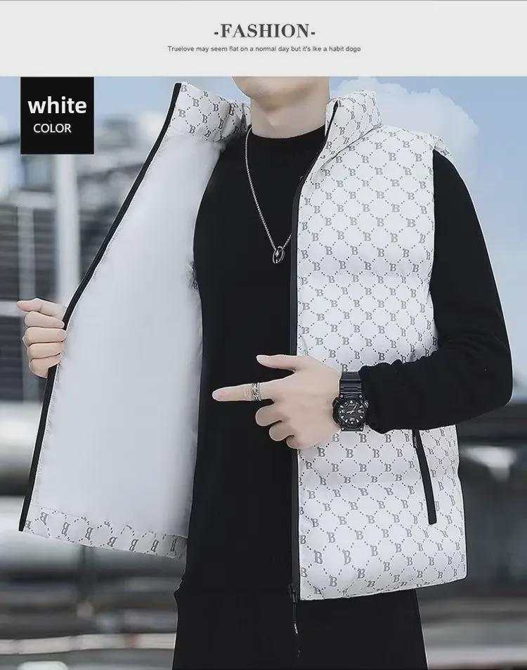 Мужской модный хлопковый жилет с воротником-стойкой - повседневная мода осень/зима