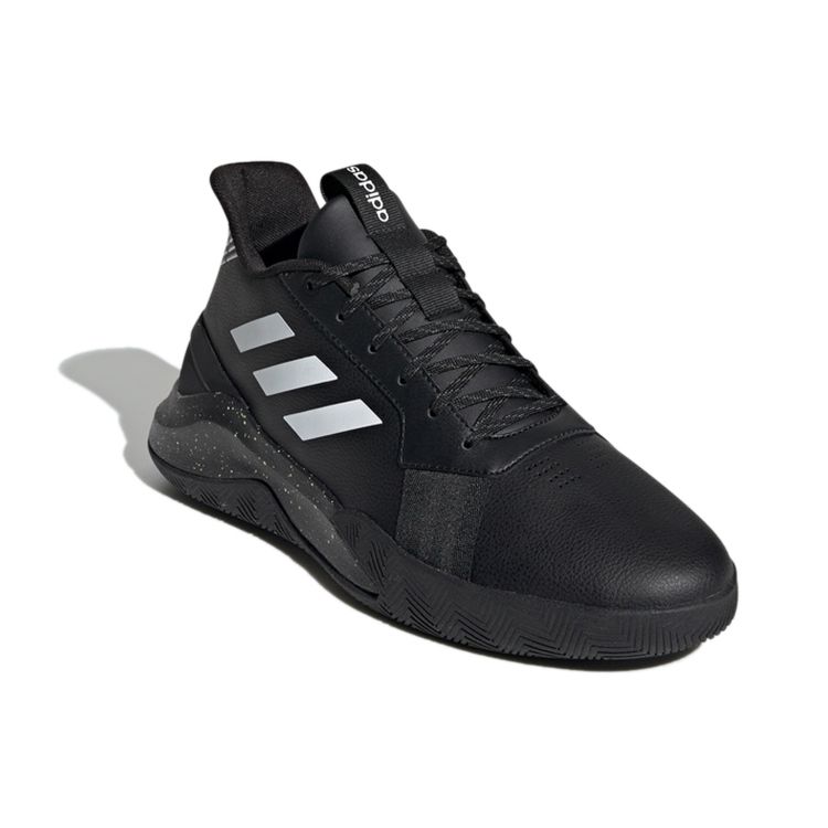 adidas Runthegame Кожаные Минималистичные Универсальные Прочные Нескользящие Амортизирующие Низкие Ретро Баскетбольные Кроссовки Мужские кроссовки Черные EE9656