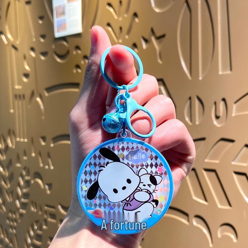 Акриловый брелок-брелок Sanrio - Милая именная табличка, подвеска для сумки