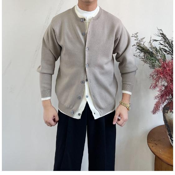 Мужское пальто весна-осень модный брендовый свитер Ruoshuai новый модный высококачественный повседневный свитер с круглым вырезом