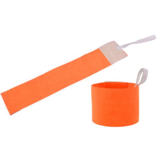 Футбольная капитанская повязка Дизайн на липучке Яркий цвет Износостойкая Нескользящая Мягкая текстура Регулируемая Детская Спортивная Футбол Баскетбол