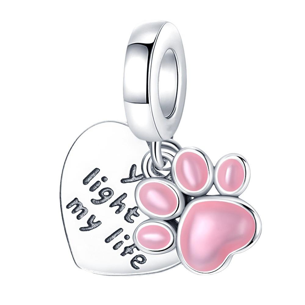 S925 посеребренные светящиеся четырехлистные клеверные звезды, браслет, ожерелье, бусины