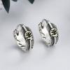 High-quality Sterling Silver 925 Earrings, Piece of Mood E047 Ring Earrings (Wfgjepz)