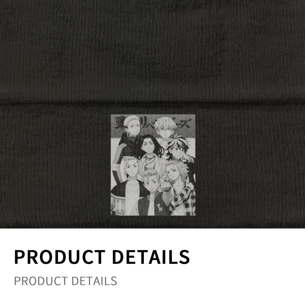 Tokyo Revengers Knitted Hat Women's Unisex's Beanie Winter Hat Manga Anime Warm Melon Cap