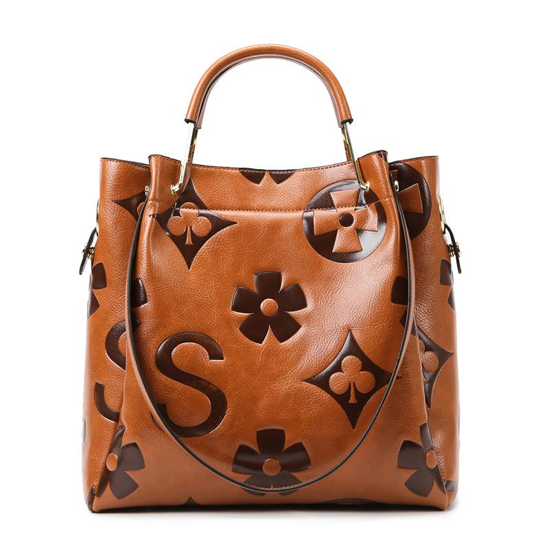 Женская модная сумка-тоут, винтажная тисненая буква, большая вместимость, искусственная кожа, регулируемый ремень, профессиональная сумка для деловых поездок, юристов и учителей