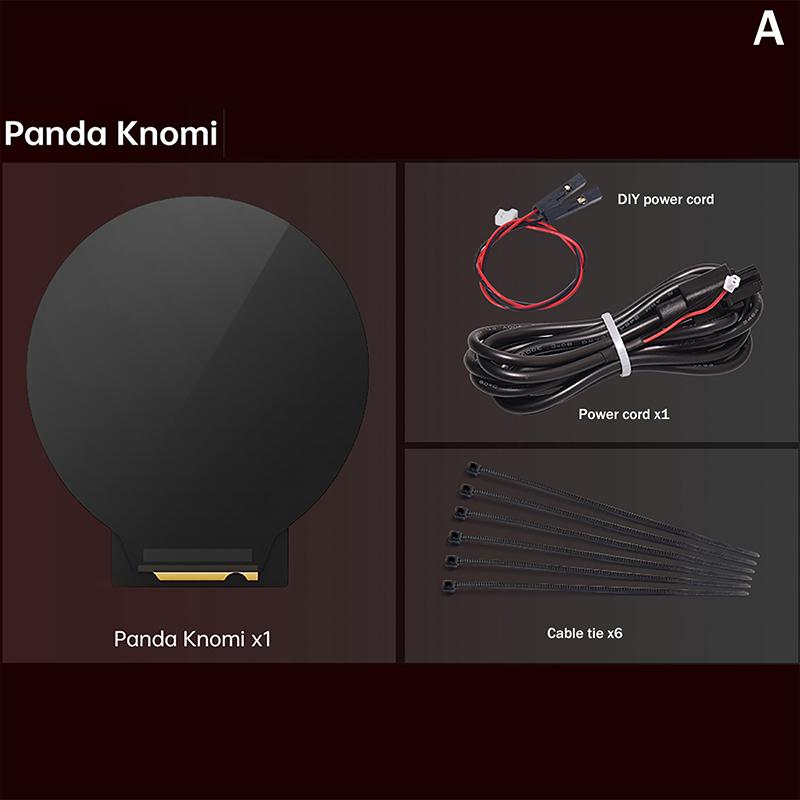 Дисплей прогресса 3D-печати Panda Knomi Для принтеров A1 X1 P1 Статус принтера Обновления в реальном времени Настраиваемый интерфейс Обновление по воздуху (OTA)