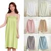 1Pc Bath Skirt Skin-friendly Thin Style Water Uptake Beauty Salon Guest Clothes Bath Towel Women's Polyester Fiber Nightgown