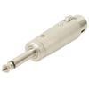 Переходник Cannon/XLR на 6,5 мм с 3 контактами (женский)