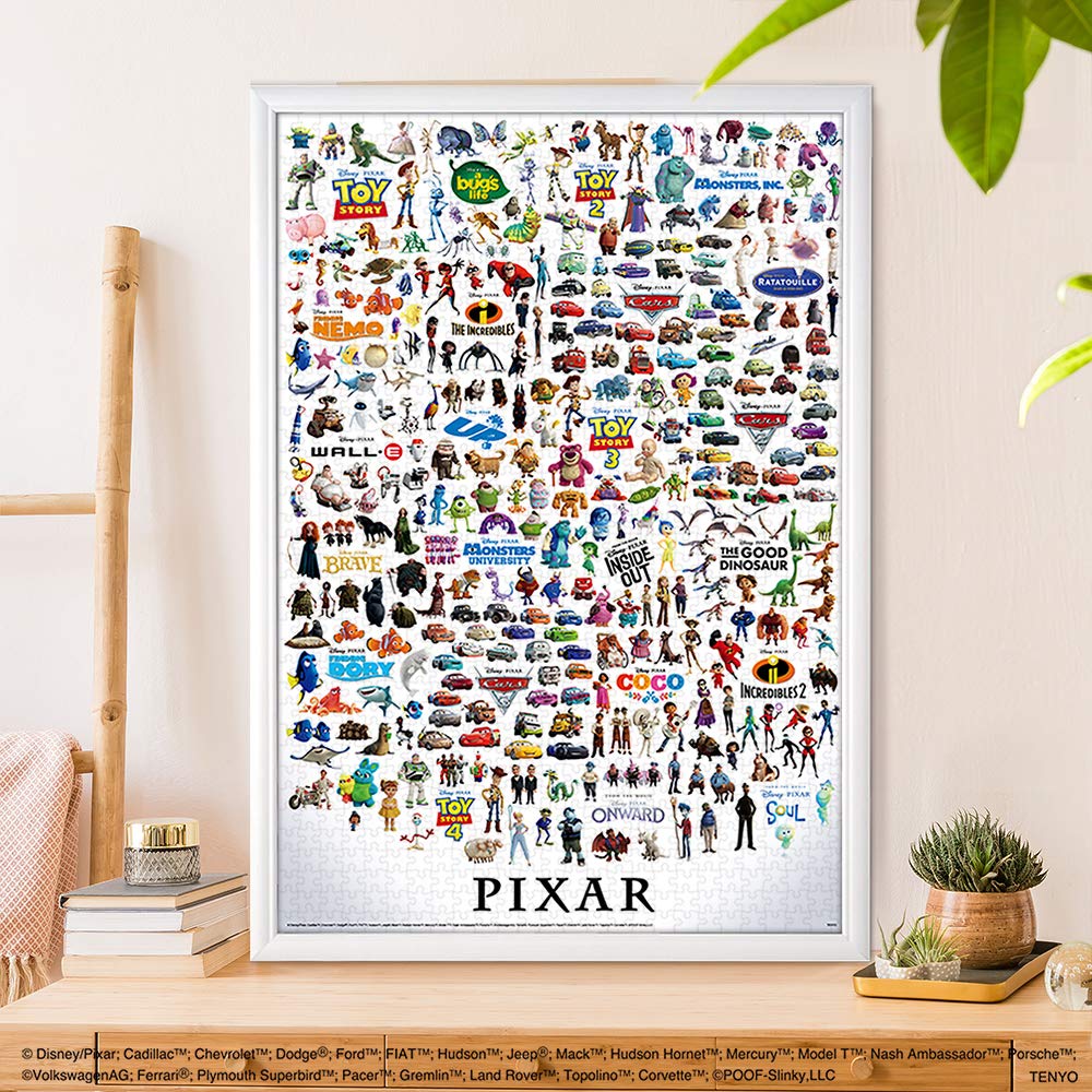 Tenyo в character jigsaw Great Collection включает и сервис (Сделано в Японии) Пазл на 1000 деталей, Disney/Pixar (51х73,5см) D-1000-067, клей, шпатель,