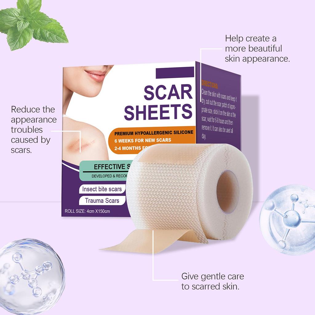 Silicone Scar Tape, Silicone Scar, Scar Tape, Reusable Silicone Tape, Suitable For Adults, Suitable For Both Men And Women