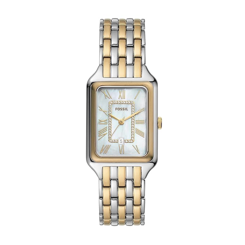 Женские часы Fossil RAQUEL ES5305, серебристые и золотистые