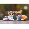 Japanese Style Cat Pvc Blind Box Collectible Toy With Bunny Ears Cute Animal Kids Decor