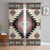 Bohemian Neutral Tribe Wood Texture Window Tulle Curtains for Living Room Bedroom Hotel Luxury Decoration Sheer Curtains