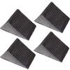Startside Tire Chocks, Rubber Tire Stoppers, Slope Blocks, Rubber Stoppers, Wheel Chocks, Car Chocks, Just Place Them (Black, 4 Pieces)