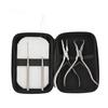 Stainless Steel Hair Pliers Kit 2 Pcs Hair Pliers 1 Pc Hook Needle and 1 Pc Loop Needle Hair Extension Pliers Set