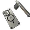 Metal Bracket Anti Drop Magnetic Phone Case for Apple 17PROMAX Soft Edge Internet Famous Bracket Magnetic Phone Case