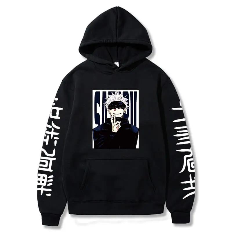 Jujutsu Kaisen Hoodies Anime Harajuku Satoru Gojo Graphic Men/Women Sweatshirts Pullovers Long Sleeves Streetwear Tops