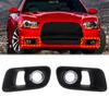 1 пара черных рамок противотуманных фар 68072021AA 68072020AA для Dodge Charger 2012-2014