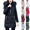 Women's Fashion Autumn And Winter Down Cotton Hooded Long Sleeve Blouse Jacket