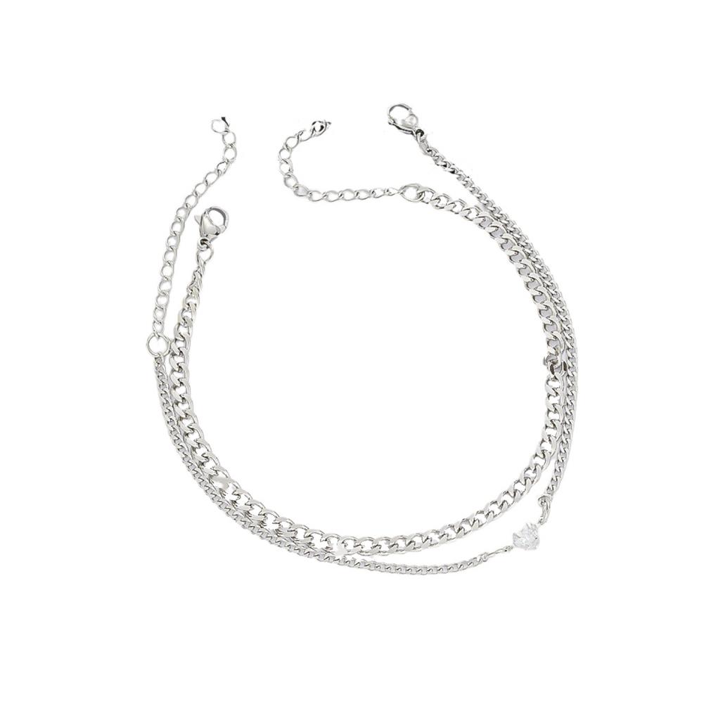 2 шт./пара модные браслеты из нержавеющей стали для пар, подвески в форме сердца, креативные браслеты-цепочки, ювелирные изделия, подарок для женщин и мужчин