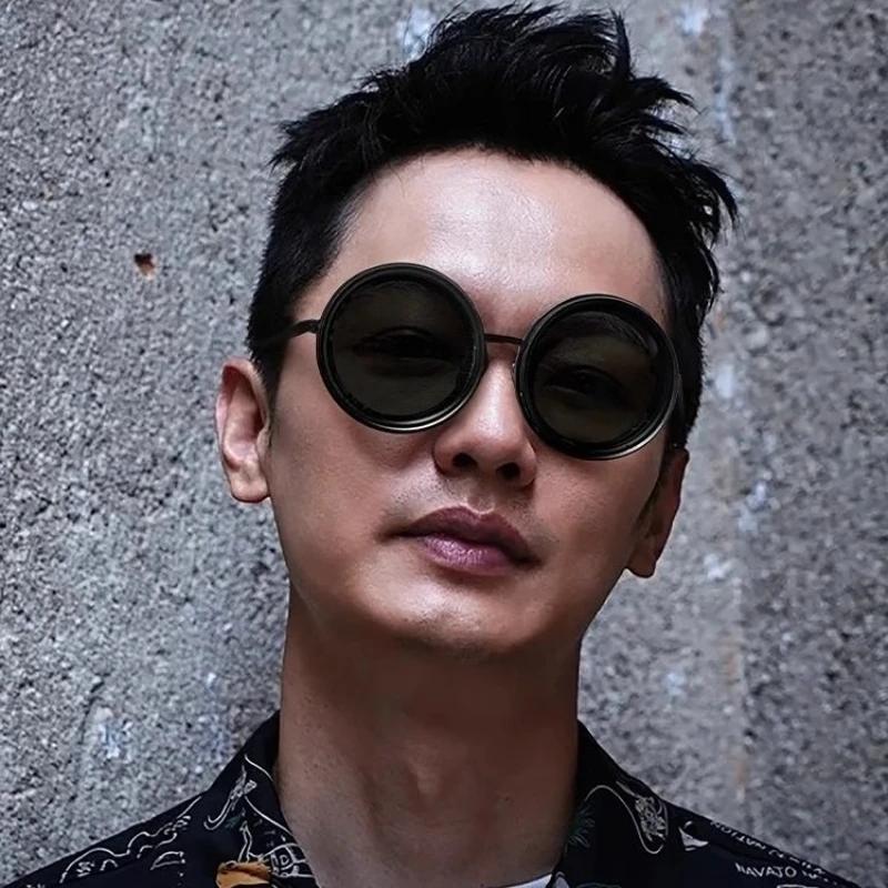 Солнцезащитные очки Nd с вращающимися регулируемыми линзами, тонированные, для улицы, защита от УФ, поляризованные, круглые, для рыбалки, для мужчин