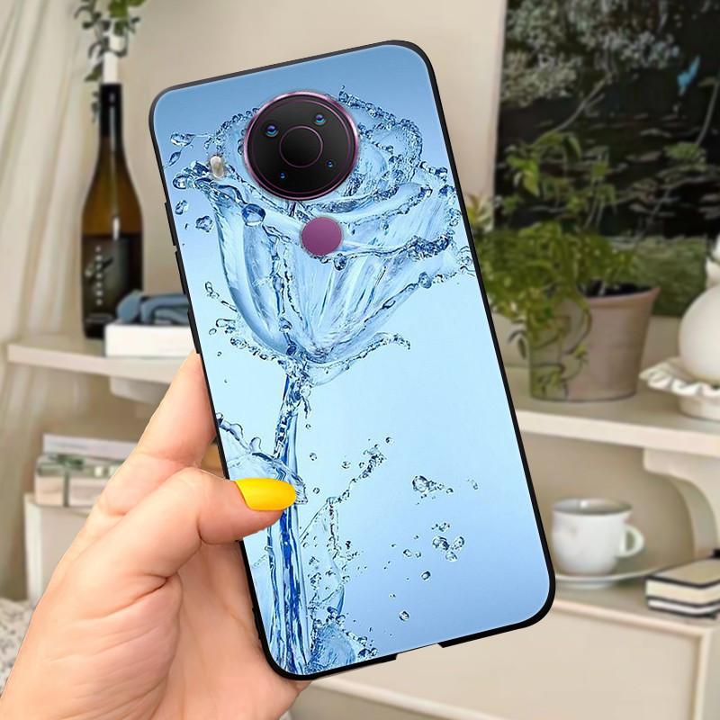 For Nokia 5.4 Case Soft Black Silicone Phone Back Cover For Nokia 5.4 Case Nokia5.4 TA-1333 TA-1340 TA-1337 TA-1328 TA-1325 Cat