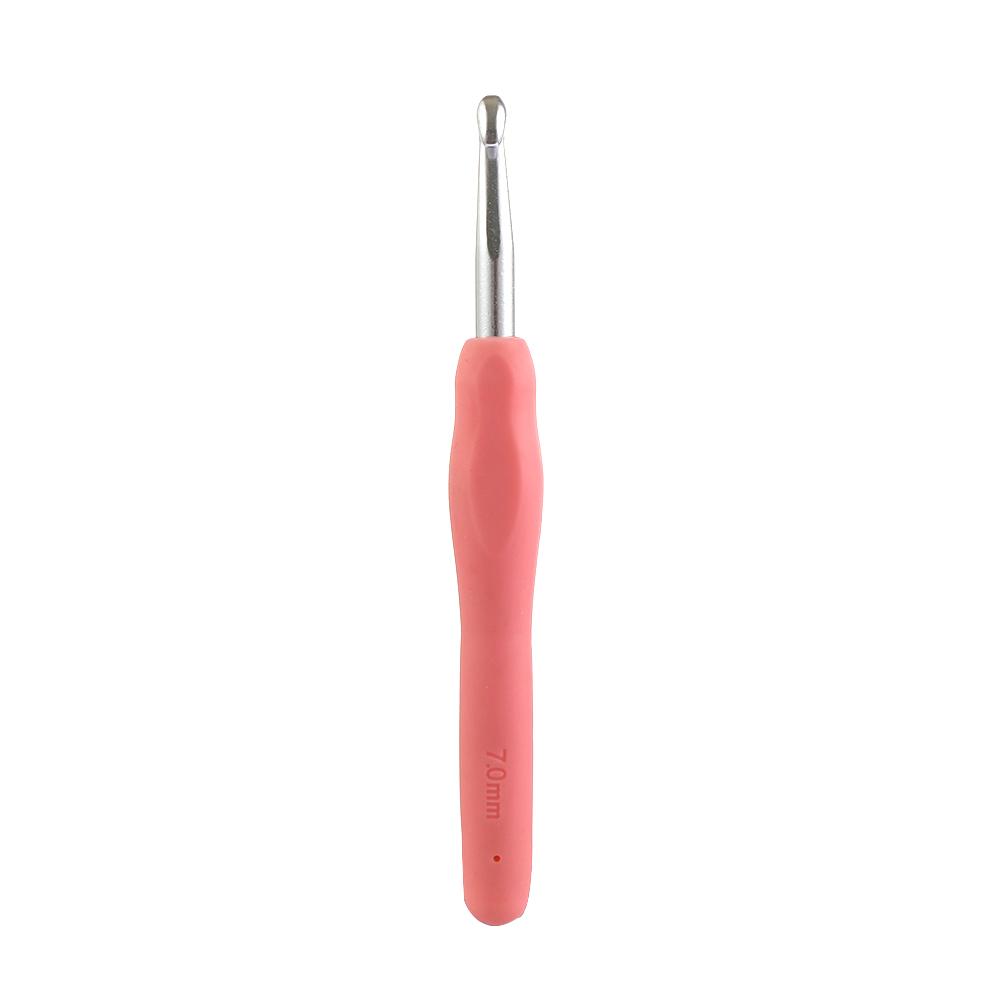 2.0-10mm Soft Grip DIY Ergonomic Handle Knitting Needles Weave Yarn Crochet Hook Aluminum