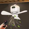 Portable Ceiling Fan for Camping Tent, 8000mAh Rechargeable, Wireless, Remote Control, with Light, Air Circulator for Outdoor, Indoor, and Canopy Use