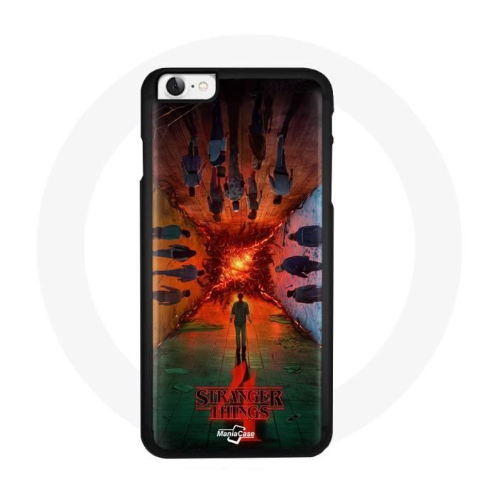 Case - Stranger Things - Iphone 7 - Flexible - Black - Shock and Scratch Protection