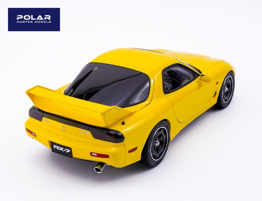 POLAR MASTER MODELS Масштаб 1/18 Mazda RX7 Желтый Speed Готовое изделие PLM22-002-1
