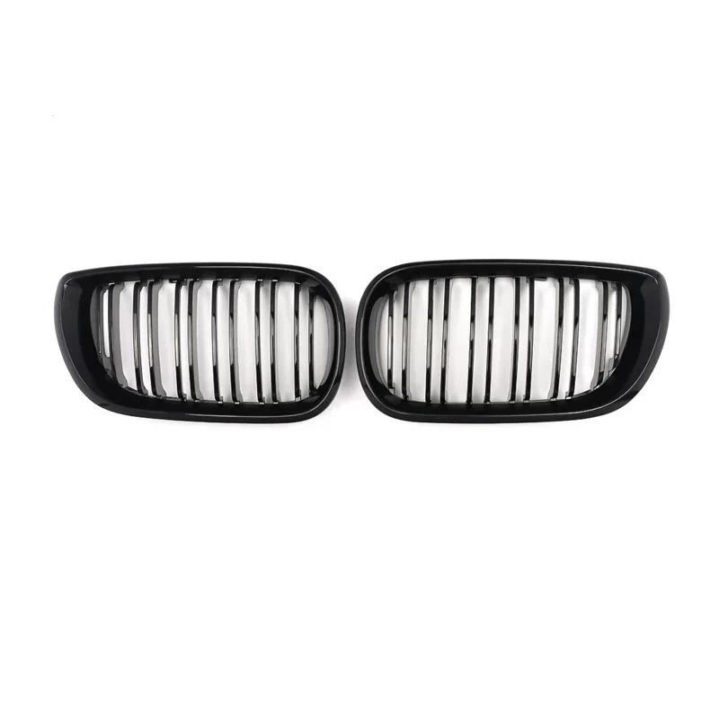 Car ABS Front Bumper Radiator Kidney Grilles Gril For BMW E46 3 Series 2002-2005 Car Accessories Styling Gloss Black