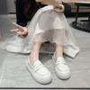 Spring Nurse Shoes Women's Soft Soles Are Not Tired, Non-slip and Breathable 2025 New Flat Soles and One Pedal Small White Single Shoes Women
