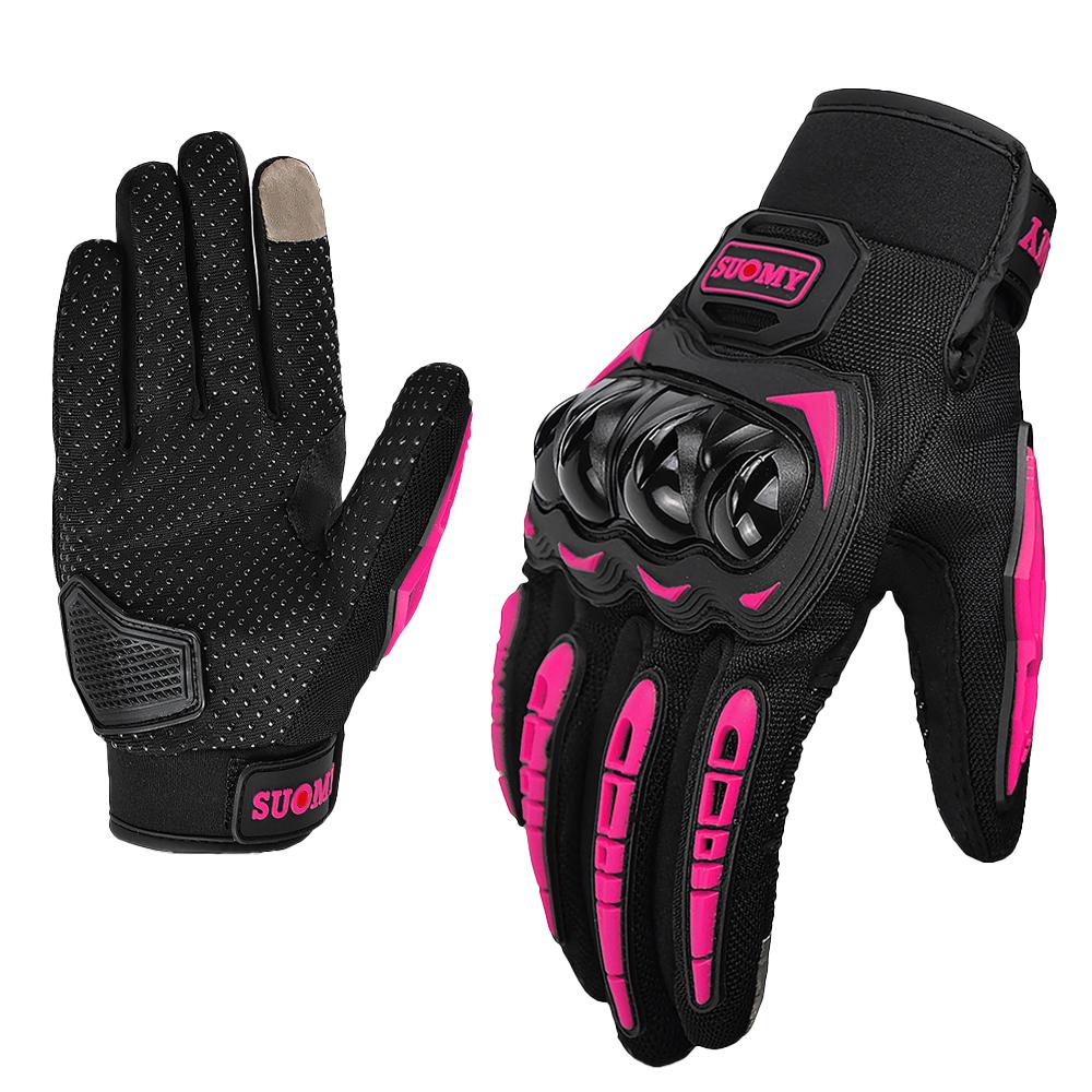 Summer Breathable Polyester Motorcycle Gloves Non-slip Wear-resistant Motocross Racing Gloves Touch Screen Moto Biker Gloves