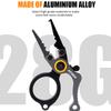 Рыболовные мероприятия Алюминиевый сплав Рыболовные разъемные кольца Плоскогубцы Рыболовные многофункциональные ножницы Переносной легкий нержавеющий съемник крючков