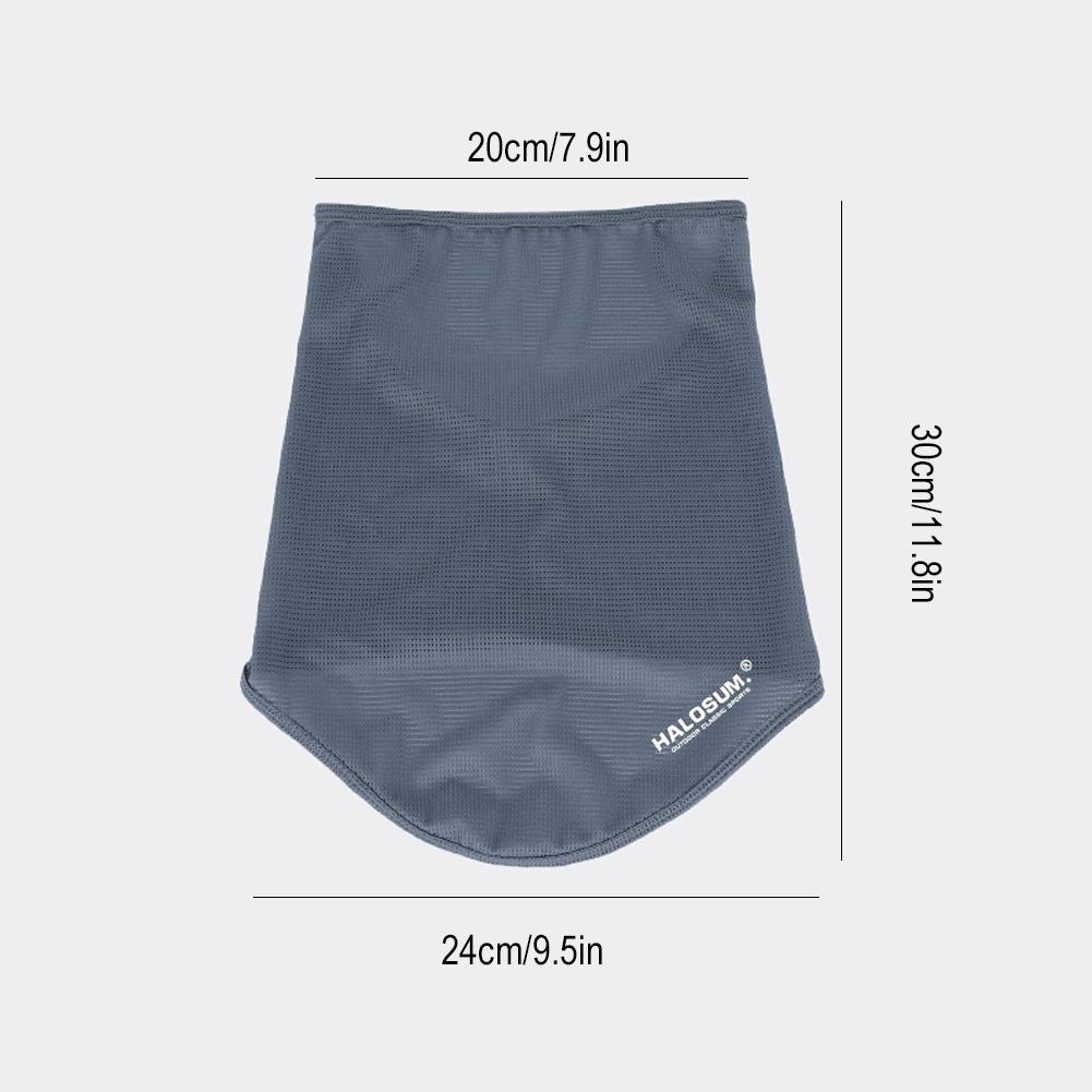 Летняя солнцезащитная маска, защитный шарф для шеи, быстросохнущая сетчатая дышащая анти-УФ-защитная маска для езды на велосипеде, рыбалки и пешего туризма, полумаска для лица