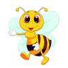 ABeautiful Lovely Honey Bee Самоклеящаяся наклейка Автомобильная наклейка Водонепроницаемые автодекоры