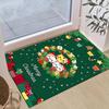 1pc Christmas Themed Rug, Three Kittens and Christmas Gifts Print, Bedside Carpet, Non slip Laundry Room Mat, Machine Washable Water Absorbi