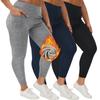 Pocketed Autumn/Winter Thickened Fleece-Lined Plus-Size Leggings High-Waisted Outerwear Women's Winter Warm Leggings