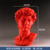 Dropship David Statue Bust Head Sculpture Cheap Red Blue White Resin the David Bust