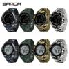 SAMDA Watch спортивные водонепроницаемые электронные часы камуфляжные многофункциональные электронные часы