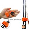 Fishing Rod Clips 4Pcs Quick-Attach Fishing Rod Clip Tool Free Hand Holder for 2-Piece Freshwater Rods Secure Grip Tackle