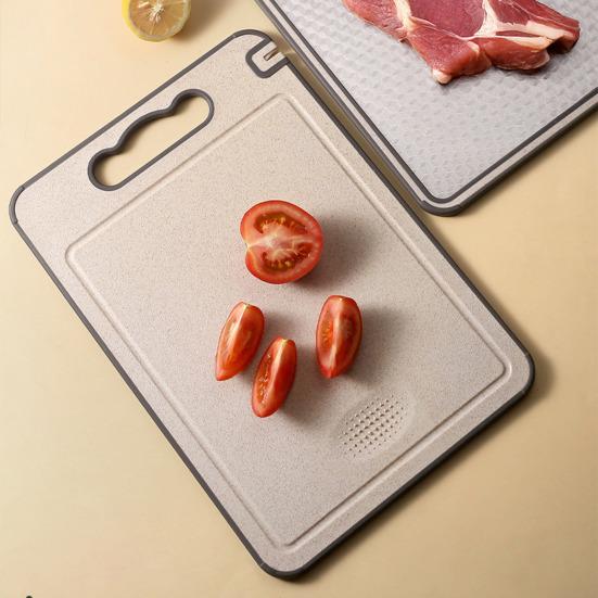 Двусторонняя разделочная доска с ручкой Разделочная доска из нержавеющей стали для мяса