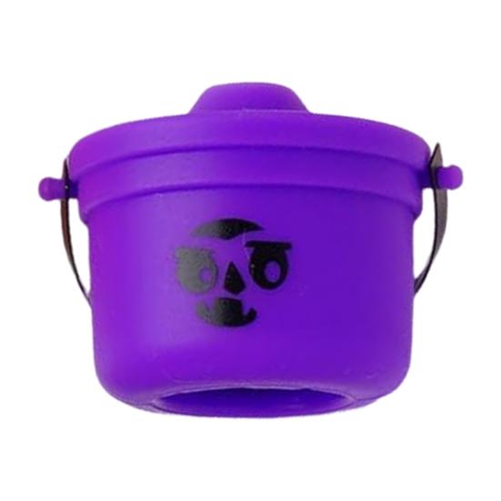 Yousheng Хэллоуин Ведро Тыква Крышка-топпер для соломинки Заглушка для питьевой соломинки для стаканов 30 унций и 40 унций Многоразовая крышка для соломинки Страшный аксессуар для напитков для вечеринок