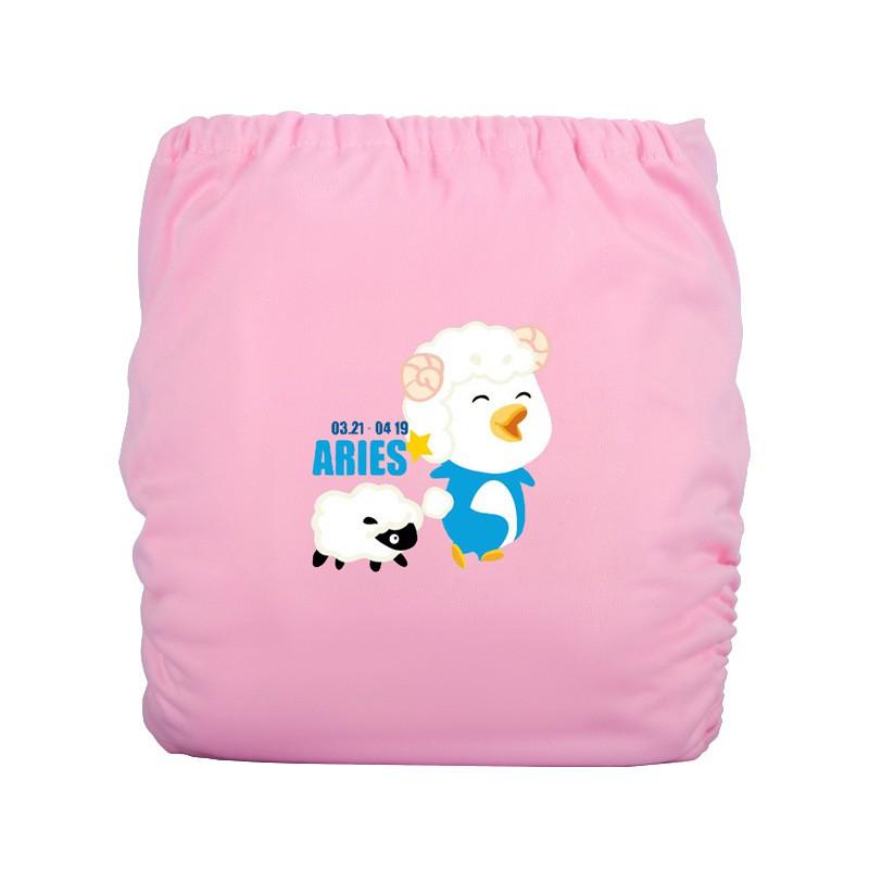 Reusable Cotton Diaper Cover Infants 0-3 Years With Zodiac Print Soft Washable Cloth Panty