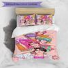 Kpop Demon Hunters Pattern Printed 3PCS Bedding Set, Soft Skin-Friendly Washable Duvet Cover & Pillowcases Set