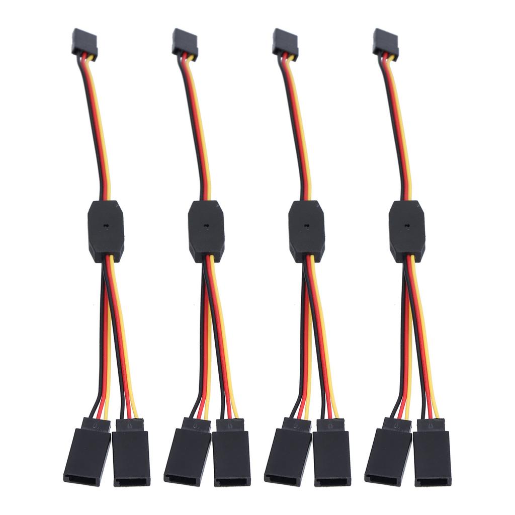 10 шт. Сервоприводный разветвительный кабель ПВХ изоляционный гибкий прочный широко используемый сервопривод Y-кабели для рулевого управления