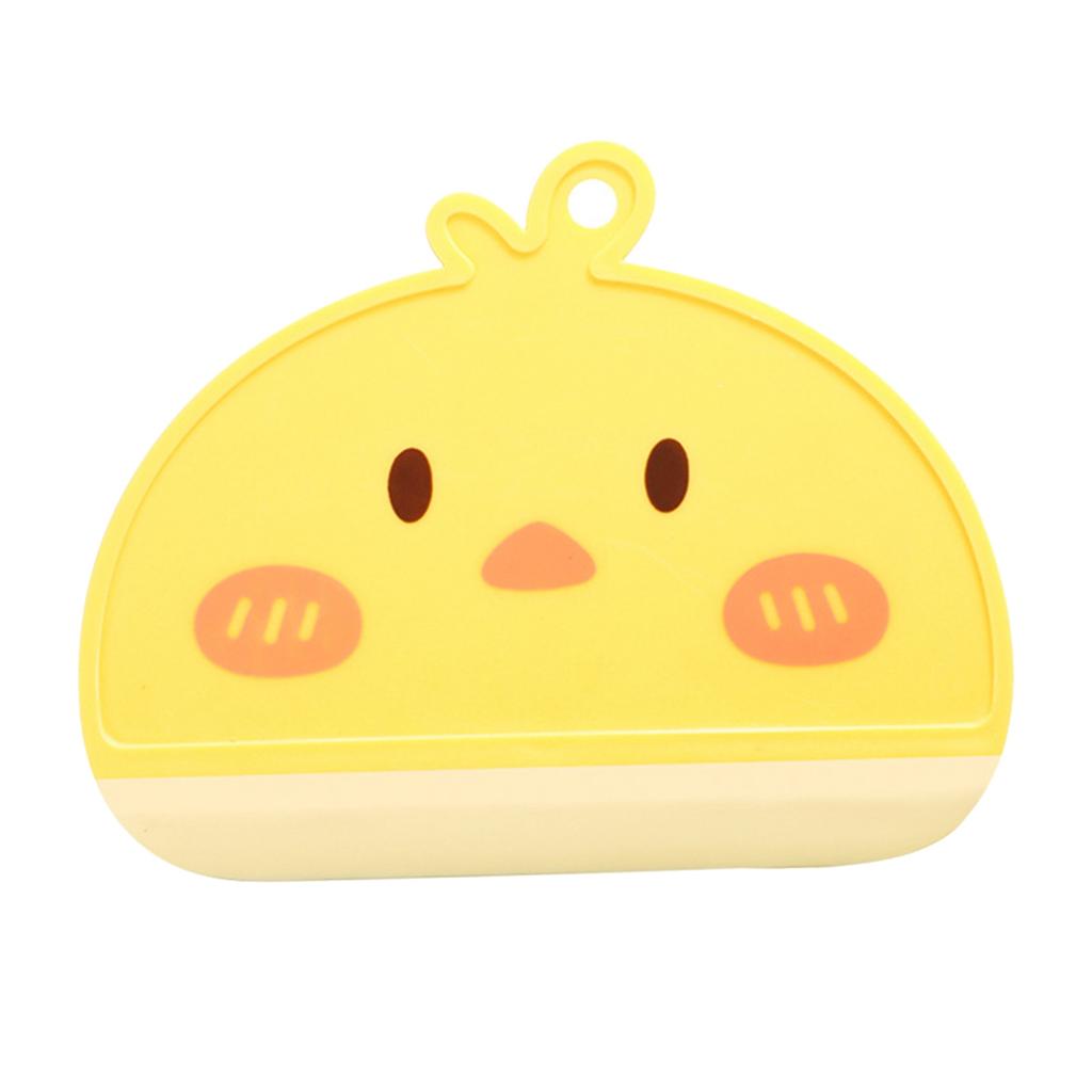 Shower Squeegee Cartoon Shaped Easy Cleansing Window Mirror Water Scraper for Home Bathroom Yellow